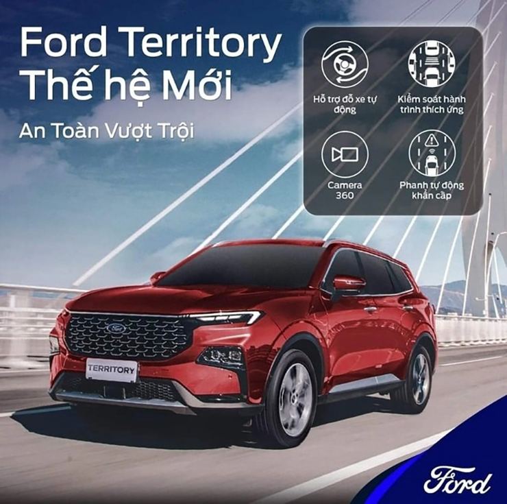 Ford Territory 2023 sở hữu gói trang bị an toàn hiện đại