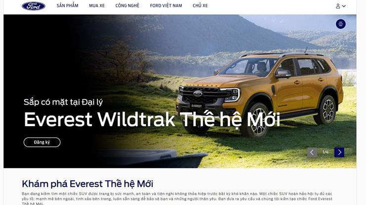 Ford Việt Nam sắp bổ sung thêm phiên bản Wildtrak cho dòng xe Everest